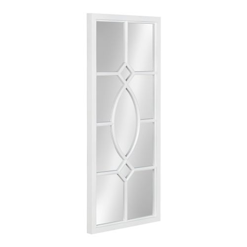  Kate and Laurel Cassat Window Wall Accent Mirror, White