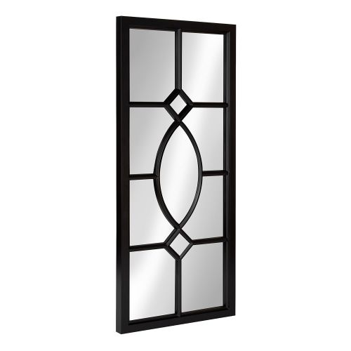  Kate and Laurel Cassat Window Wall Accent Mirror, Black