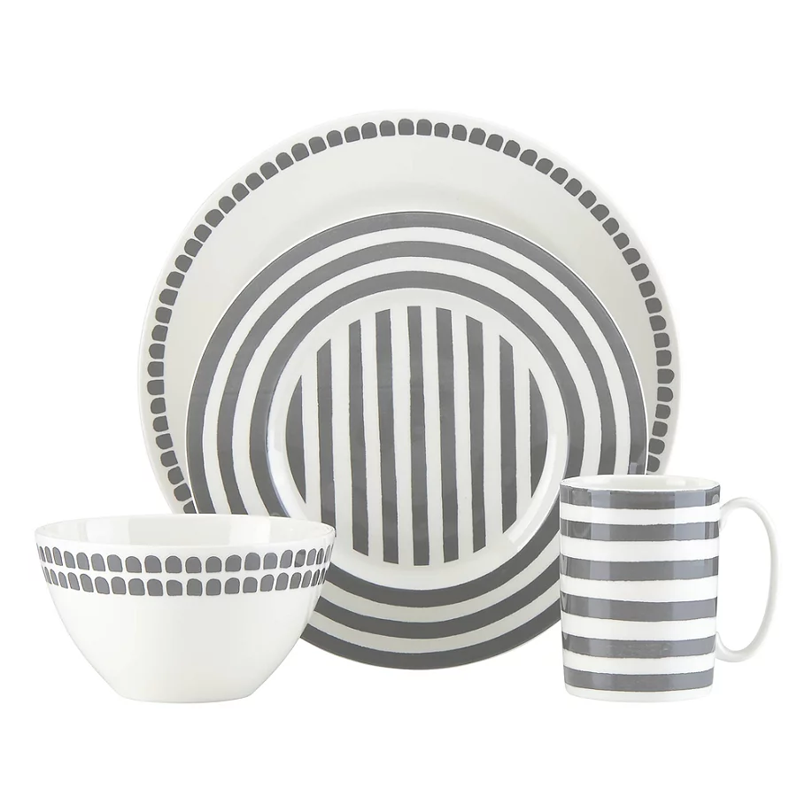 Kate spade new york kate spade new york Charlotte Street™ North 4-Piece Place Setting in Slate