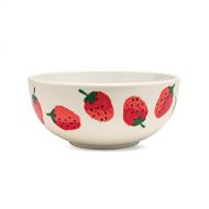 Kate Spade New York Individual Reusable Melamine Bowl, Dishwasher Safe, Strawberries