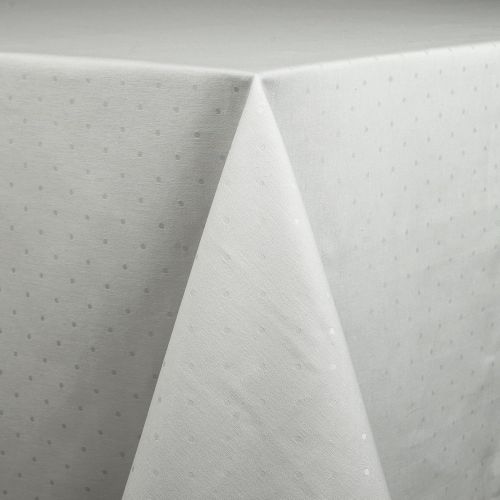 케이트 스페이드 뉴욕 Kate Spade New York Kate Spade Larabee Dot Tablecloth, 70-Inch Round, Cream