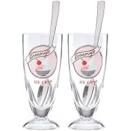 Kate Spade New York All in Good Taste Ice Cream Soda Glasses with Spoons
