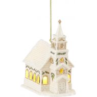 Lenox Christmas Village Church Lighted Ornament, 0.50 LB, Ivory
