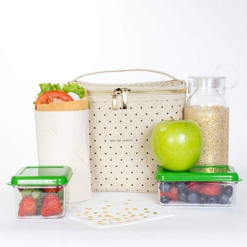 케이트 스페이드 뉴욕 Kate Spade New York Lunch Tote, Deco Dots (Out To Lunch), Canvas