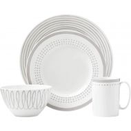 [아마존베스트]Kate Spade New York Charlotte Street East Grey 4pc Place Setting, White