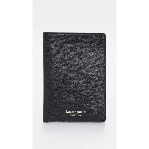 케이트 스페이드 뉴욕 Kate Spade New York Womens Sylvia Passport Holder, Black, One Size