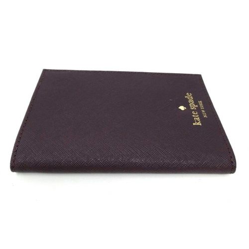 케이트 스페이드 뉴욕 Kate Spade New York Mikas Pond Leather Passport Holder (Mahogany)