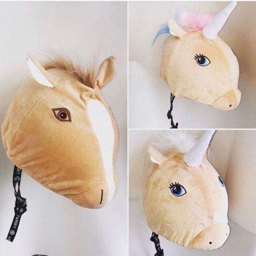  KateTormeyDesign Pony lover cover for riding hat , bike or ski helmet cover , gift for her ,pompom helmet cover, gift for boys , gifts for girls , equestrian