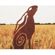 KatherineWomackUK Moongazing Hare plasma cut rusty