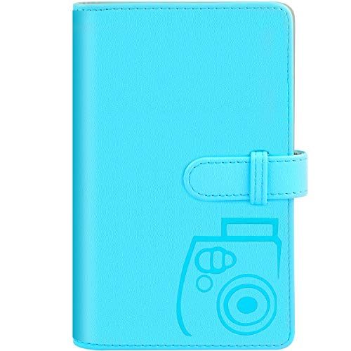  Katia 96 Pocket Wallet Photo Album Accessories for fujifilm Instax Mini 11/ 7s/ 8/ 8+/ 9/ 25/ 26/ 50s/ 70/ 90 Film, Instant Camera Printer(Not Fit for Square Films Picture) (Blue)