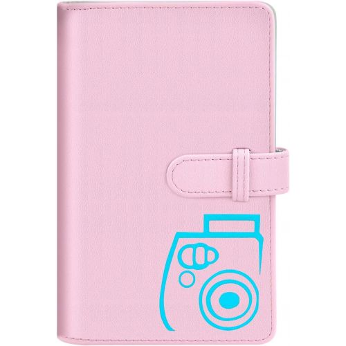  Katia 96 Pocket Wallet Photo Album Accessories for fujifilm Instax Mini 11/ 7s/ 8/ 8+/ 9/ 25/ 26/ 50s/ 70/ 90 Film, Instant Camera Printer(Not Fit for Square Films Picture) (Pink)