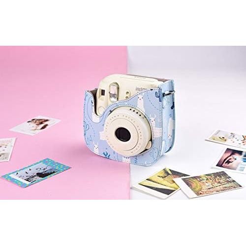  Katia Camera Case Bag Compatible for Fujifilm Instax Mini 11/ 9/ 8+/ 8 Instant Film Camera with Shoulder Strap and Photo Accessories Pocket - Alpaca