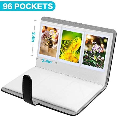  Katia 96 Pocket Wallet Photo Album Accessories Compatible with Fujifilm Instax Mini 11/ 7s/ 8/ 8+/ 9/ 25/ 26/ 50s/ 70/ 90 Film, Instant Camera Printer(Not Fit for Square Films Pict