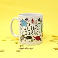 /KatieAbeyDesign The Cup of Courage - Gift for her - Gift for him - teen - Confidence boost - Anxiety - New Job - Get well - Easter -Pregnancy - Katie Abey