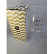 KatiesCustomGifts Personalised good day/bad day Wine Glass - Comes Boxed - Pre printed text on front, your name on the back! Great for parties and as a gift!
