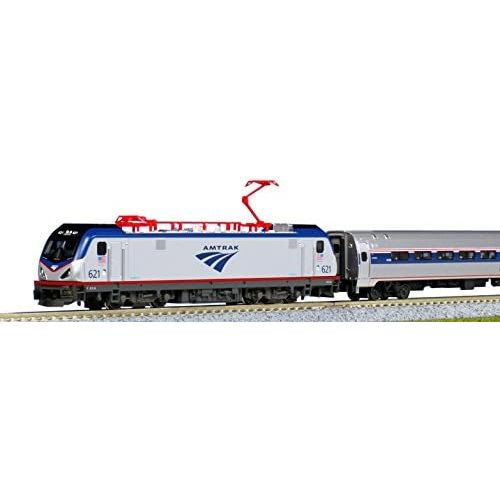  Kato 10710-2 Amtrak ACS-64 & Amfleet I Coach 5 Cars N Scale