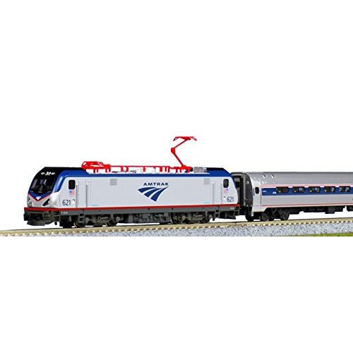  Kato 10710-2 Amtrak ACS-64 & Amfleet I Coach 5 Cars N Scale