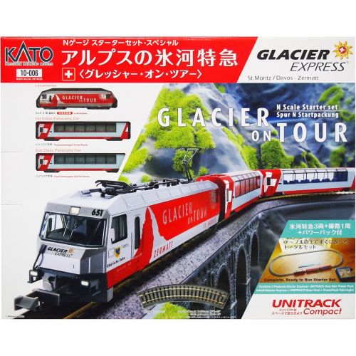  N Scale 10-006 Starter Set SP Alps Glacier Train : Glacier on Tour by Kato