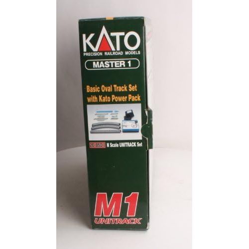  Kato USA Model Train Products M1 UNITRACK Basic Oval with Kato Power Pack