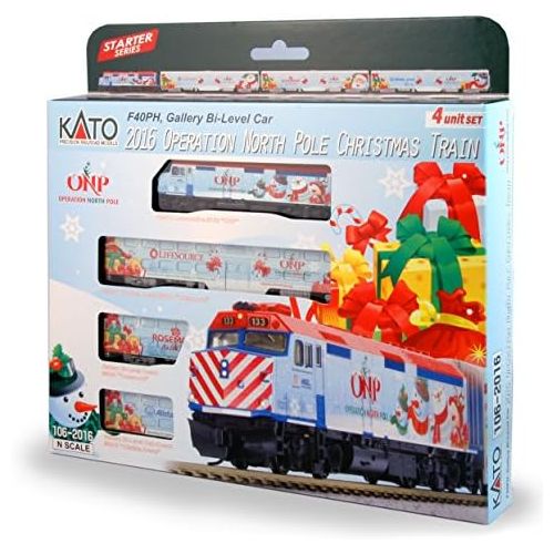  Kato USA Model Train Products N 2016 Operation North Pole Christmas Train Locomotive & Cars