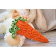 Etsy Baby Rattle Crochet organic toy Teether Baby toys New Baby Gift Baby Shower Gift Baby Rattles newborn gift carrot food Eco Toys Cotton wool