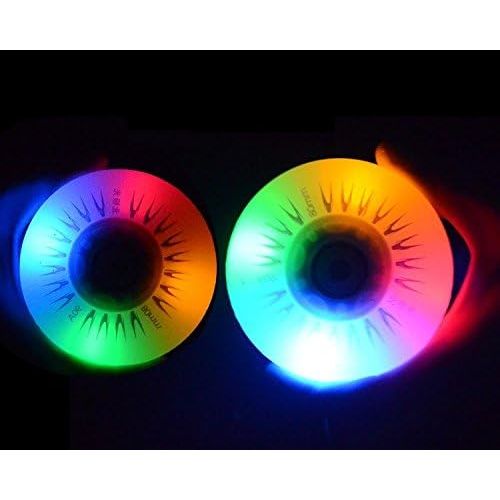  katrinacoco Outdoor Inline Skate Wheels 64MM/68MM72MM/76MM/80MM/90A 7 Colors LED Light Flash Roller -2Pieces/Lot