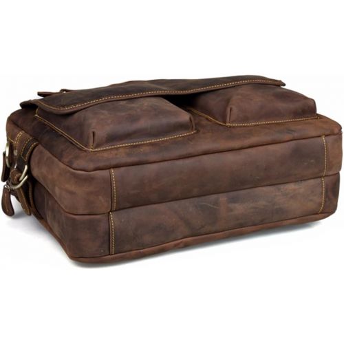  [아마존핫딜][아마존 핫딜] Kattee Crazy-Horse Leather Briefcase 16 Laptop Tote Shoulder Bag
