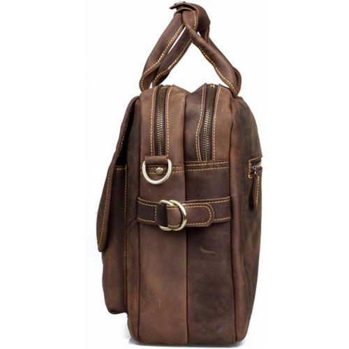  [아마존핫딜][아마존 핫딜] Kattee Crazy-Horse Leather Briefcase 16 Laptop Tote Shoulder Bag