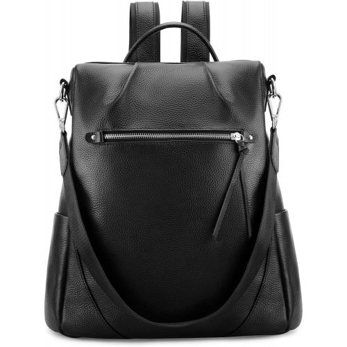  [아마존핫딜][아마존 핫딜] Kattee Leather Backpack Purse for Women Anti-theft Rucksack Shoulder Bag