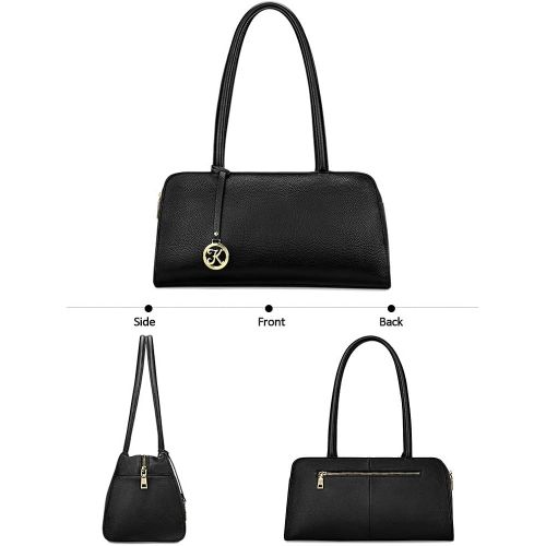  [아마존 핫딜] Kattee Leather Purses and Handbags for Women Small Top-handle Tote Bag Satchel Shoulder Bags