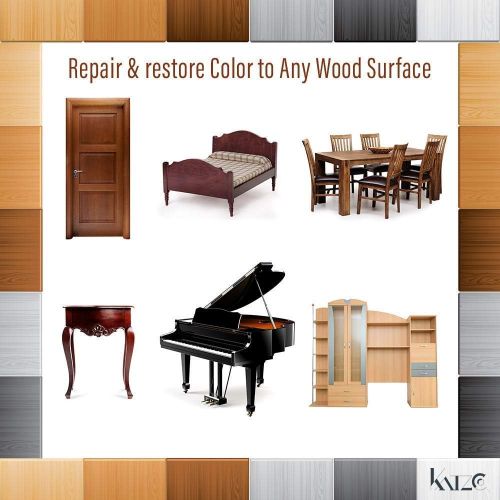  [아마존 핫딜]  [아마존핫딜]Katzco Furniture Repair Kit Wood Markers - Set of 17 - Markers and Wax Sticks with Sharpener - for Stains, Scratches, Floors, Tables, Desks, Carpenters, Bedposts, Touch-Ups, Cover-