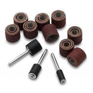 [아마존베스트]Katzco 51 Piece Drum Kit - 45 Sanding Bands, 6 Mandrills - Fits Any Drill - for Rotary Tools, Die Grinder, Power Drills, Carpenters, Woodworking, Paint, Sanding Surfaces and Finish