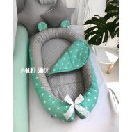 KauriShop double-sided Baby Nest for newborn babynest, sleep bed, cot, snuggle nest, pod, baby nest pattern, sleep nest, co sleeper