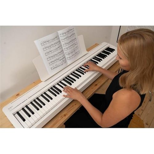  Kawai ES120 88-key Digital Piano with Speakers - Light Gray