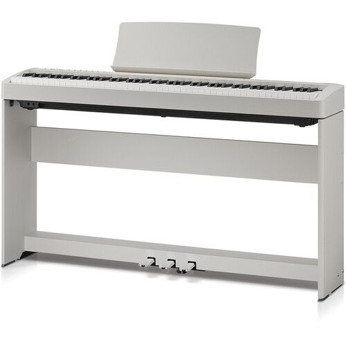 Kawai F-351 Triple Pedal Board for ES120 Digital Piano (Light Gray)
