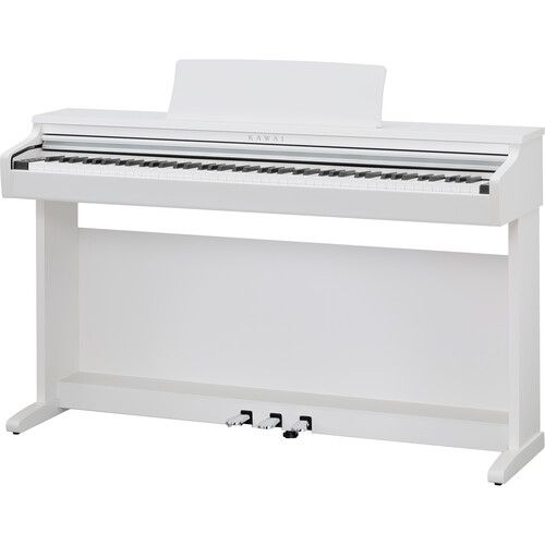  Kawai KDP120 88-Key Digital Piano with Matching Bench (Premium Satin White)