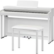 Kawai CN201 Digital Piano with Matching Bench (Premium Satin White)