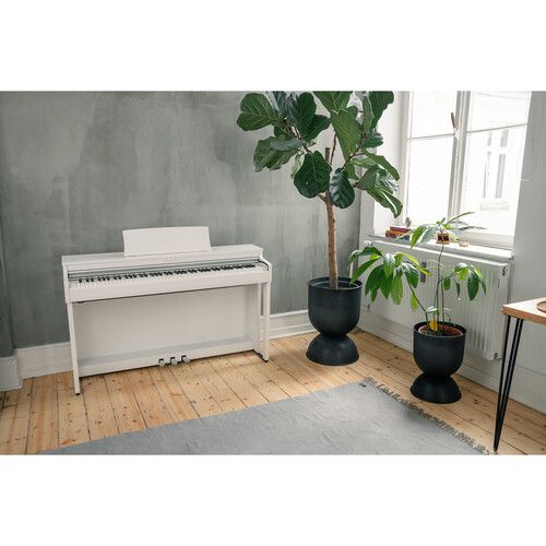  Kawai CN201 Digital Piano with Matching Bench (Premium Satin White)