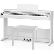 Kawai KDP75 88-Key Digital Piano with Matching Bench (Embossed White)