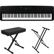 Kawai ES920 88-key Digital Piano Essentials Bundle - Black