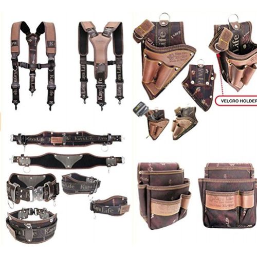  Kaya Life Leather Multi Tool Holders Suspender + a Drill Holster + a Multi Tools Holster + a Wide Width Belt