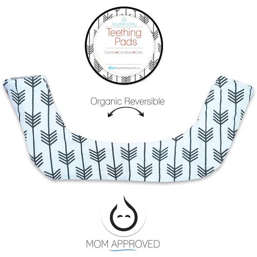  Kaydee Baby ONE PIECE ORGANIC Reversible Drool & Teething Pad With ORGANIC Fleece Inner Lining for Ergobaby Carrier - Variety of Colors Available (Arrows)