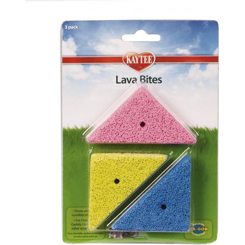  Kaytee Super Pet Lava Bites Small Animal Chews - 12 Total Chews (4 Packs with 3 per Pack)
