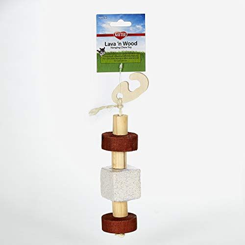  Kaytee Natural Lava n Wood Hanging Toy for Small Animals