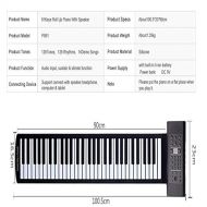 Kbxstart Thickened Hand Roll Piano New 88/61 Key Portable Piano Keyboard With Microphone Built-In Lithium Battery New (61 Key)