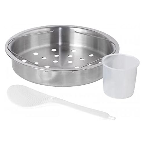  KeMar Kitchenware KRC-120 Reiskocher, BPA-frei, Dampfgarer, Edelstahl Dampfeinsatz, Innentopf Titan-Keramik beschichtet