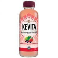 KeVita KEVITA Strawberry Acai Coconut Sparkling Probiotic, 15.2 Ounce (Pack of 6)