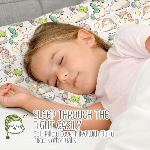  [아마존 핫딜]  [아마존핫딜]KeaBabies Toddler Pillow with Pillowcase - 13X18 Soft Organic Cotton Baby Pillows for Sleeping - Washable and...