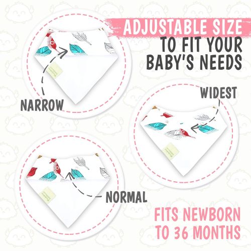  [아마존 핫딜]  [아마존핫딜]KeaBabies Baby Bandana Drool Bibs for Girls - Super Absorbent Organic Cotton Bandana Bibs - Baby Drool...