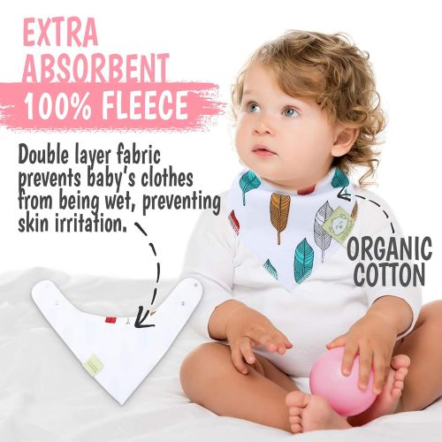  [아마존 핫딜]  [아마존핫딜]KeaBabies Baby Bandana Drool Bibs for Girls - Super Absorbent Organic Cotton Bandana Bibs - Baby Drool...